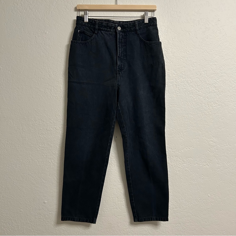 Vintage BONGO High Rise Black Jeans Size 11 Made in USA 100%‎ Cotton Mom Jeans